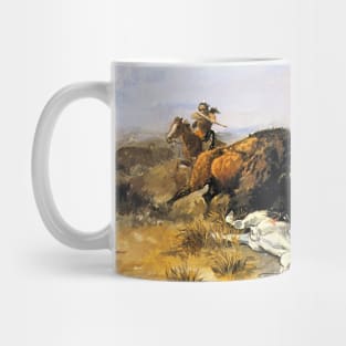 “Buffalo Hunt Downfall” by Charles Russell Mug